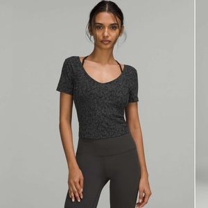 LuluLemon Align T-Shirt Intertwined Camo Deep Coal Multi
